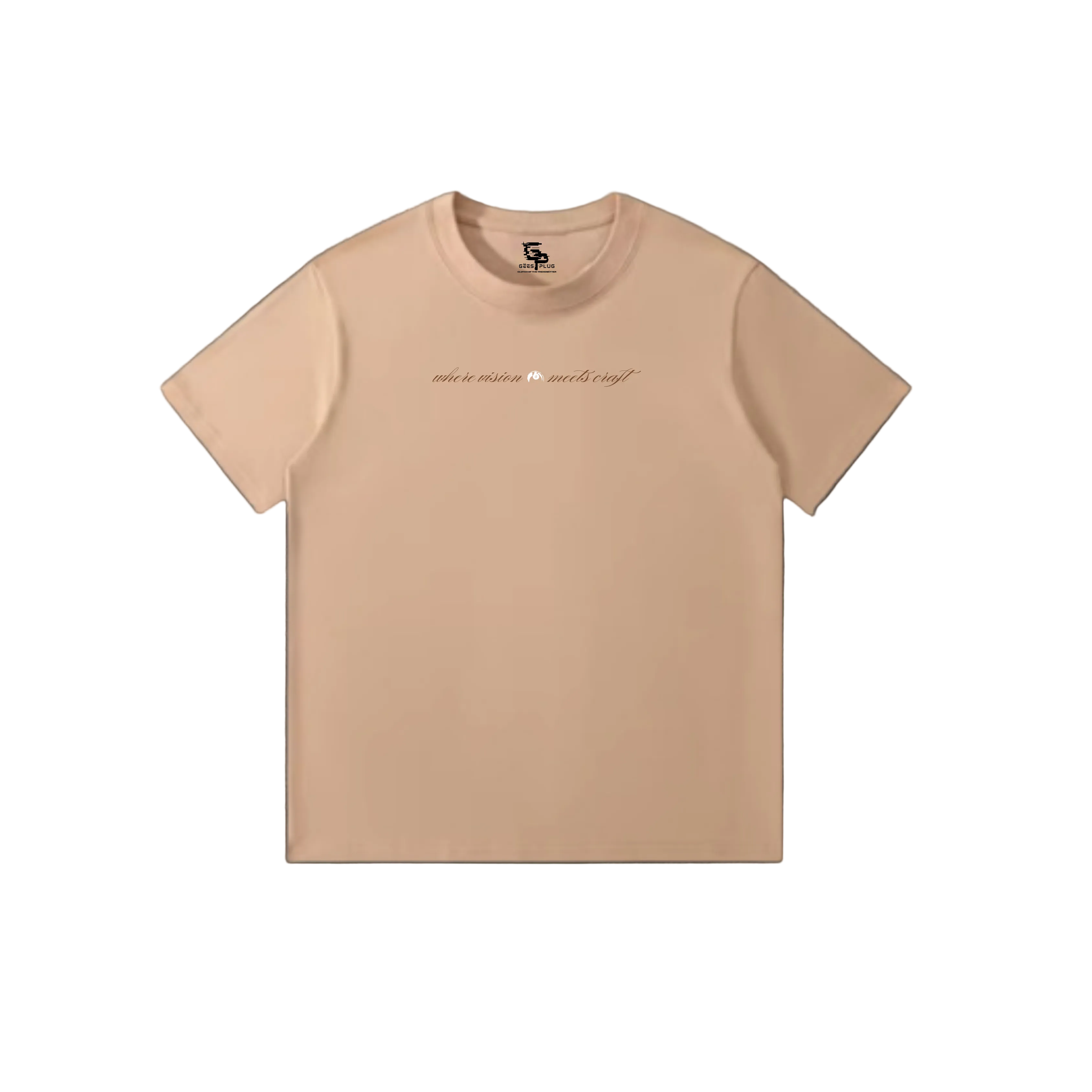 LIGHT BROWN BASIC TEE