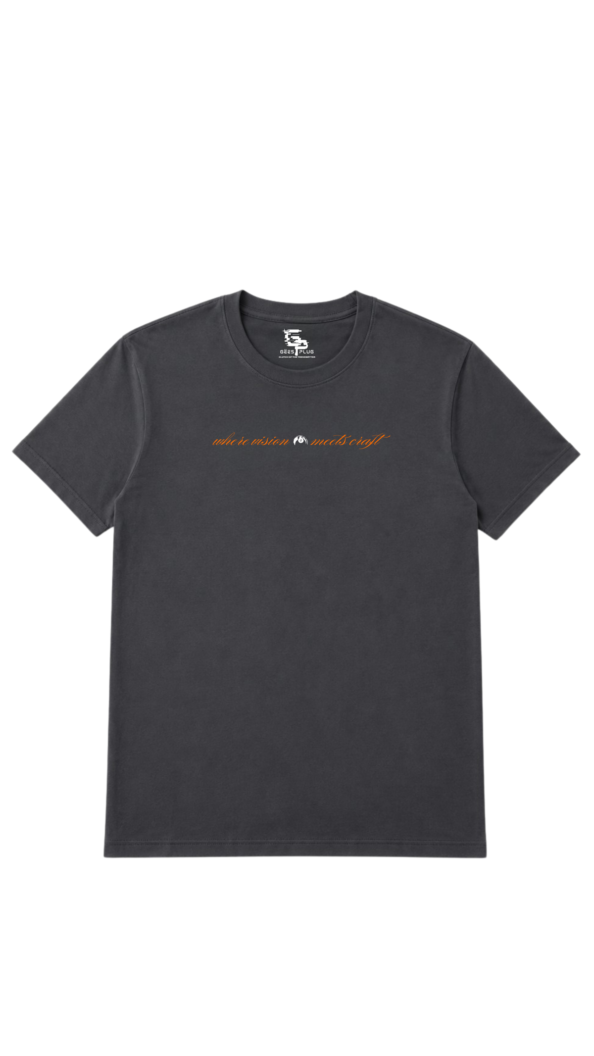 CHARCOAL GREY BASIC TEE