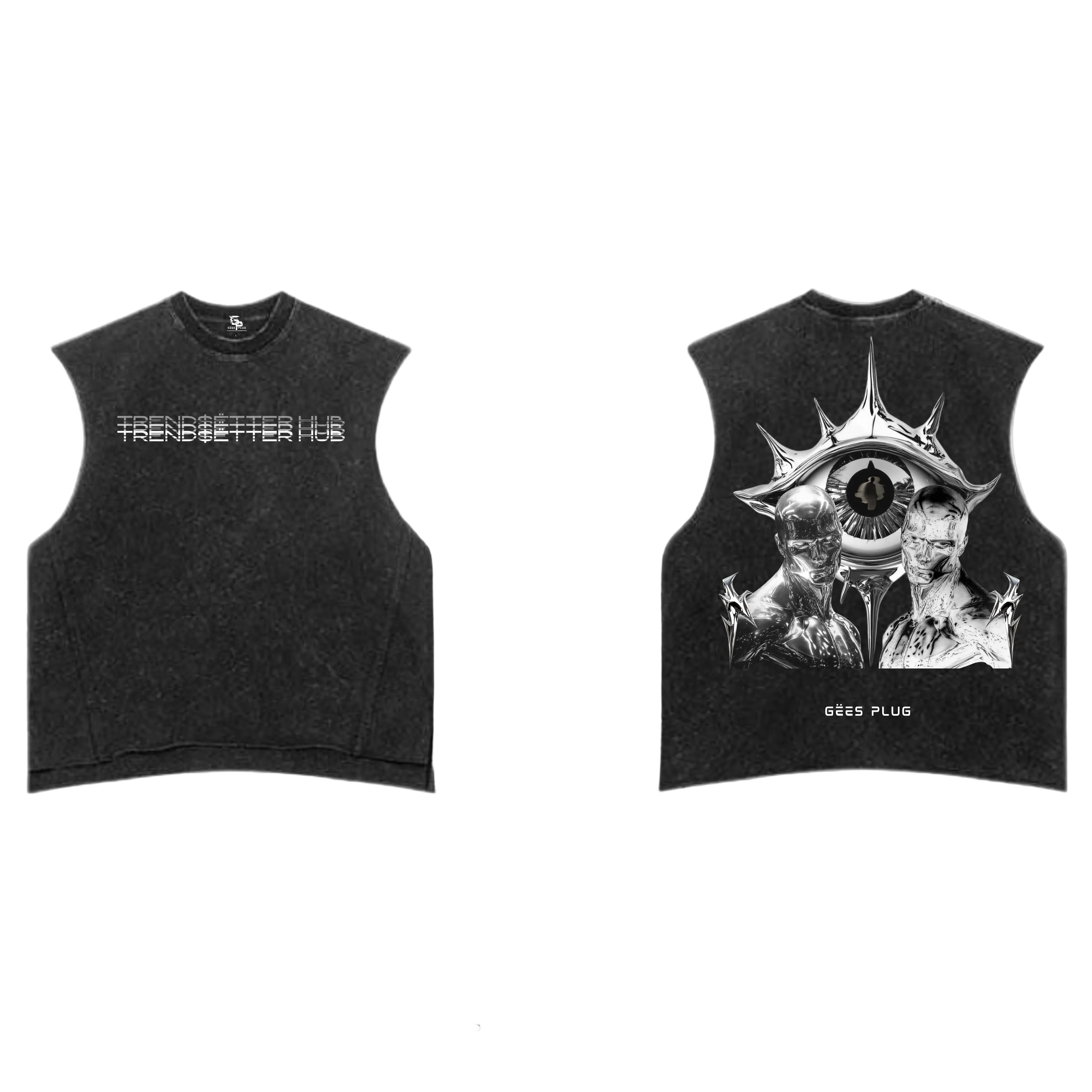 TREND$ËTTER HUB CHROME CORE WASHED TANK TOP