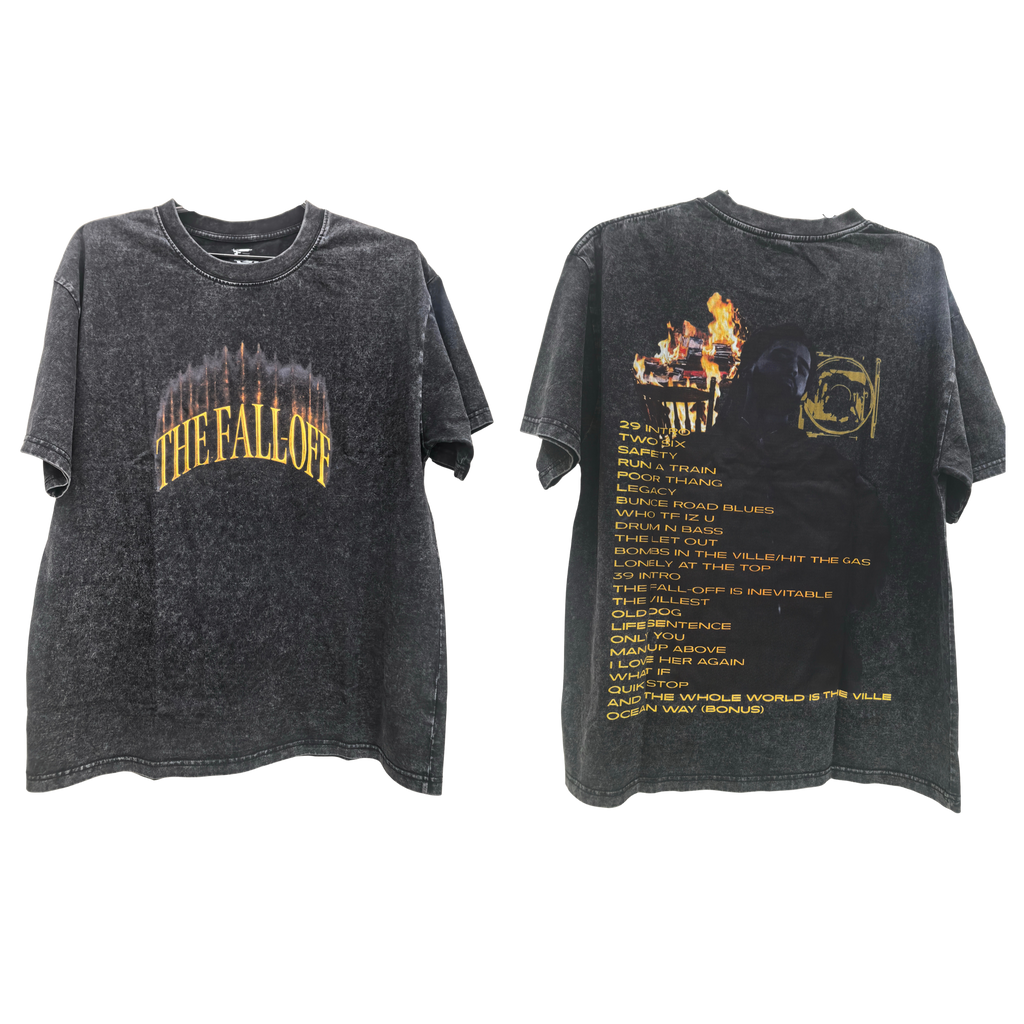 THE FALL OFF J.COLE BLACK WASHED TEE