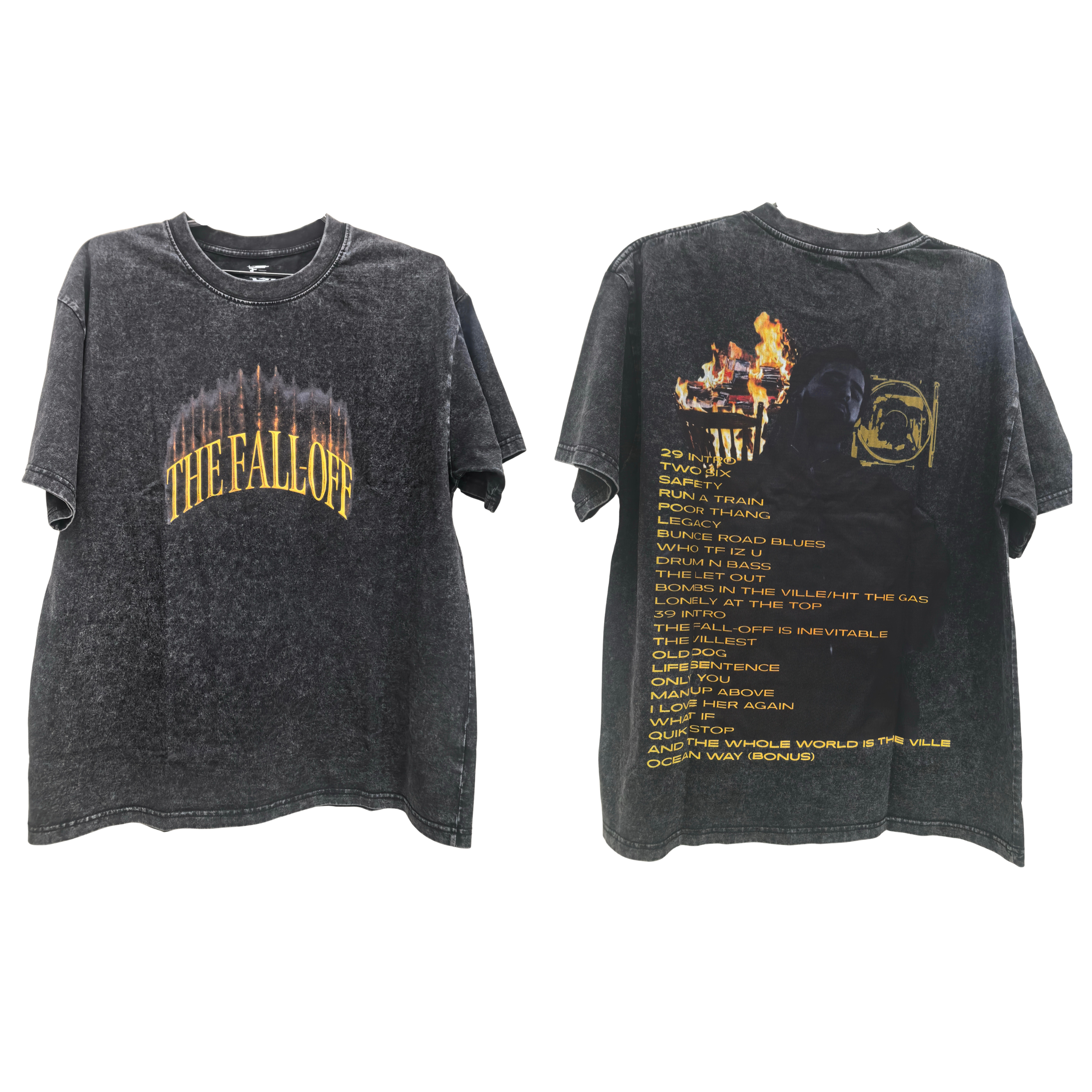 THE FALL OFF J.COLE BLACK WASHED TEE