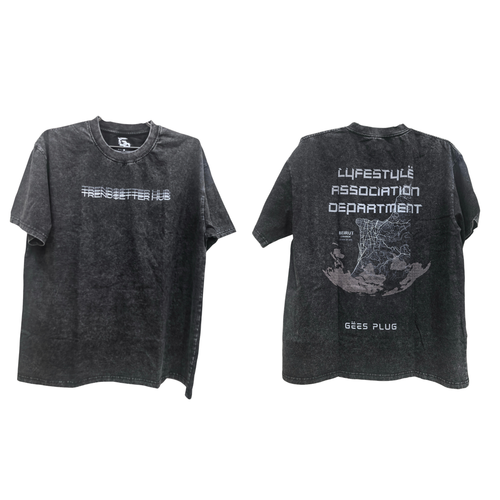BEIRUT LAD WASHED BLACK TEE