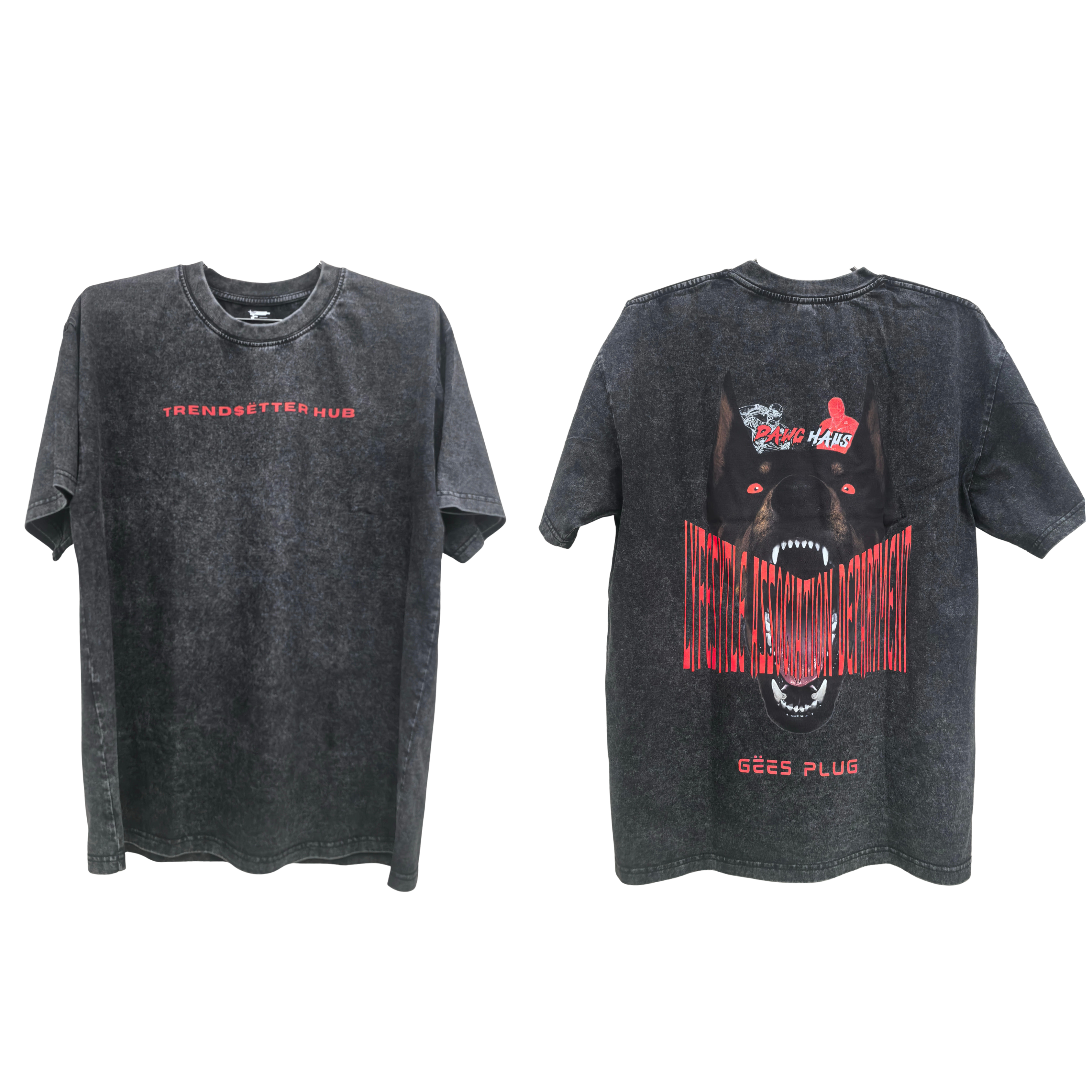 DAWG HAUS WASHED BLACK TEE