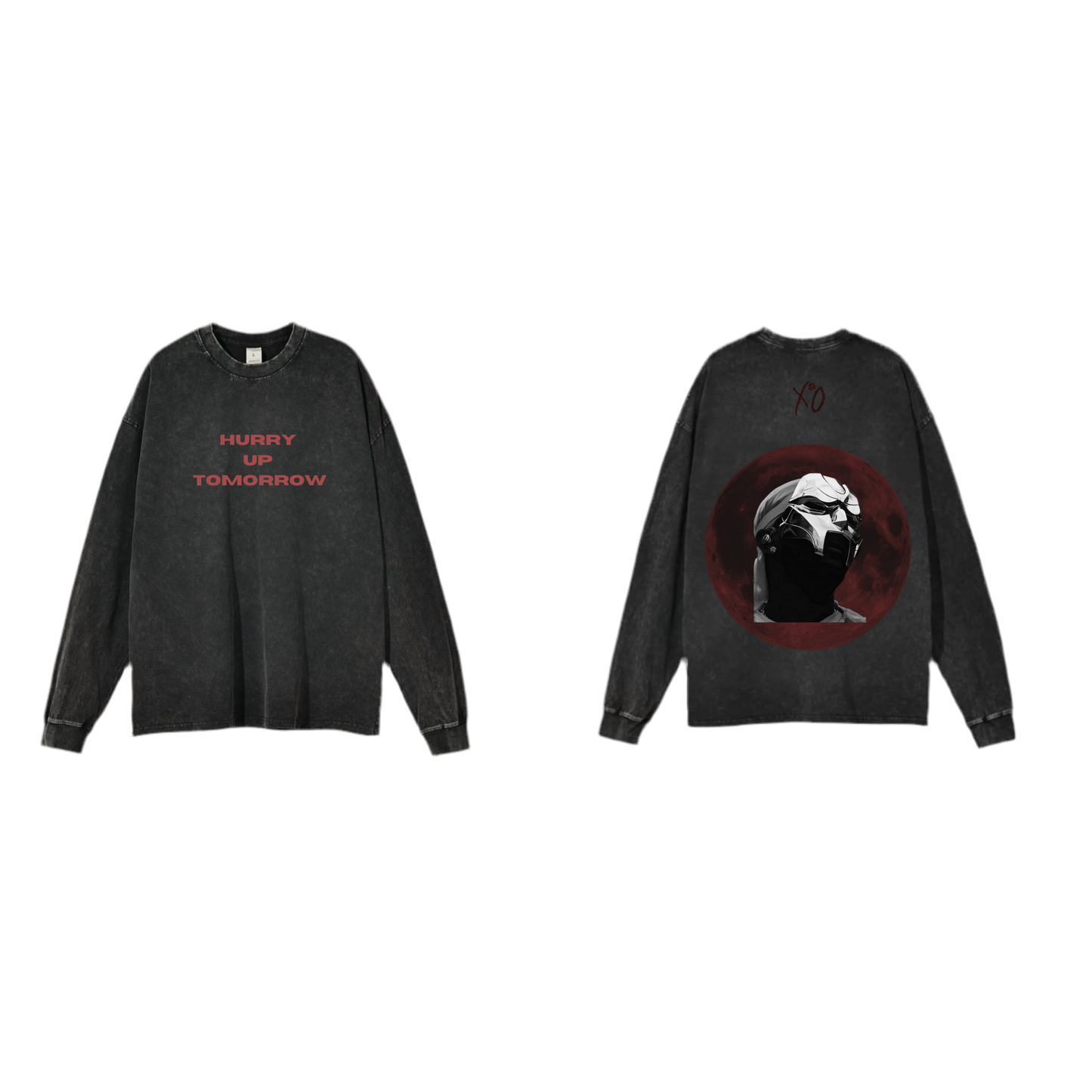 The Weeknd’s Hurry Up Tomorrow Vintage Washed Long Sleeve Shirt