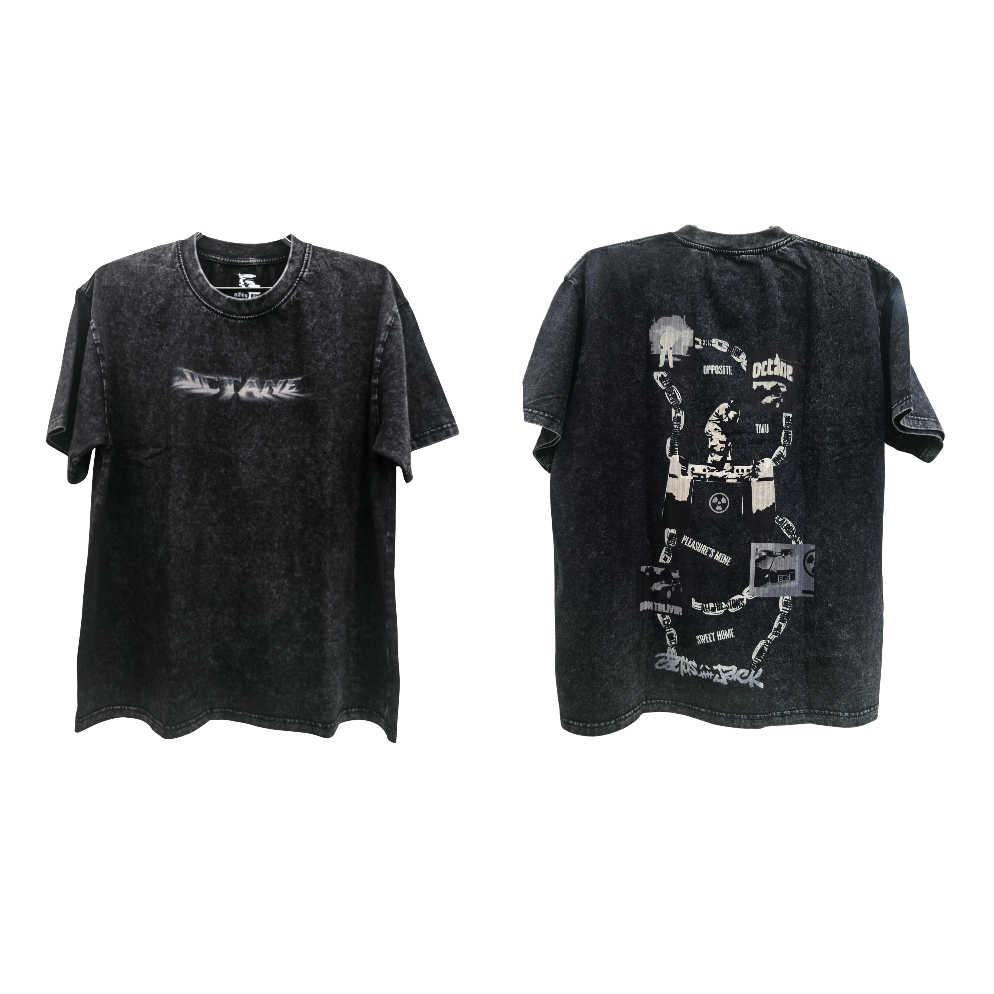 OCTANE DON TOLIVER WASHED BLACK TEE