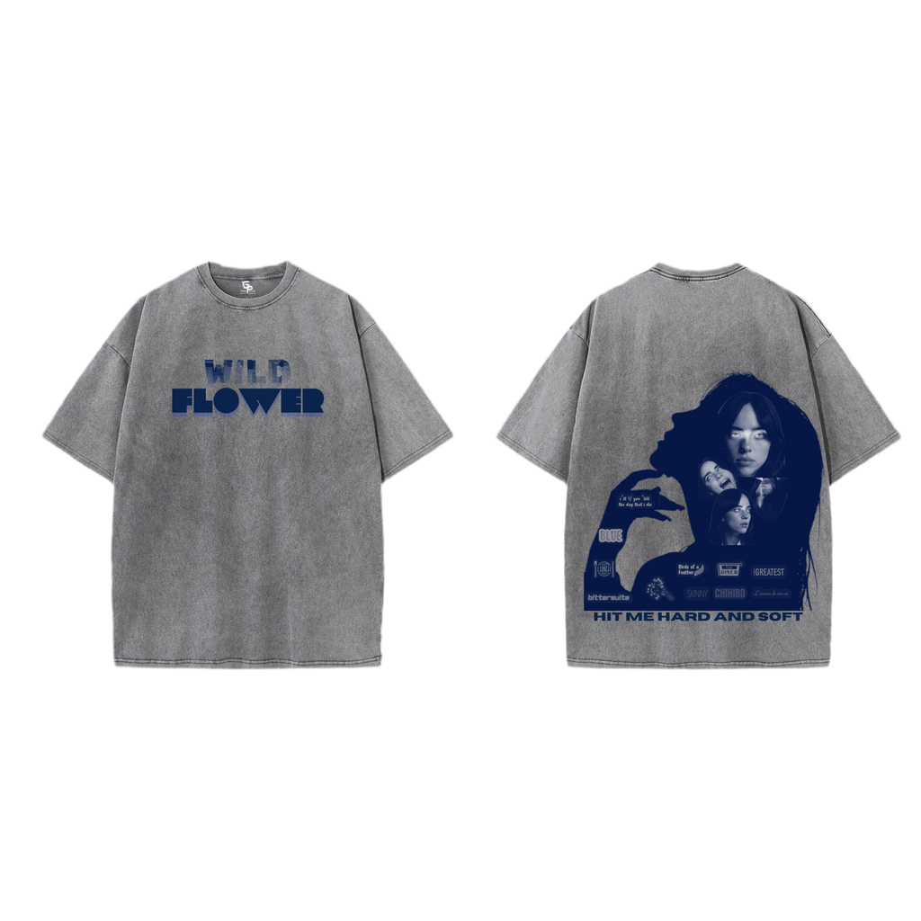 Billie Eilish Blue Wildflower Tee
