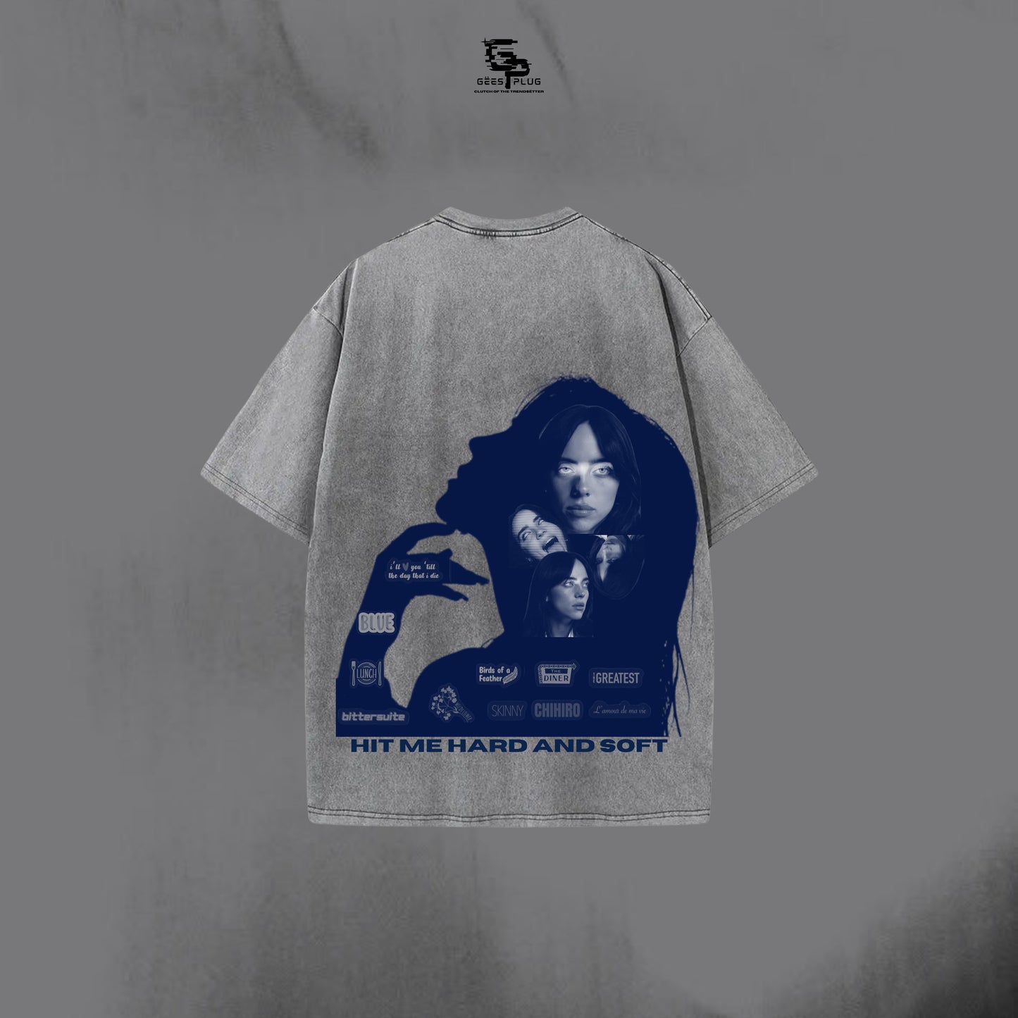 Billie Eilish Blue Wildflower Tee